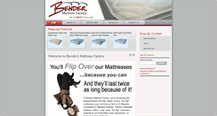 Desktop Screenshot of bendermattress.com